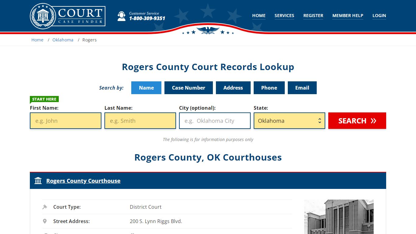 Rogers County Court Records | OK Case Lookup