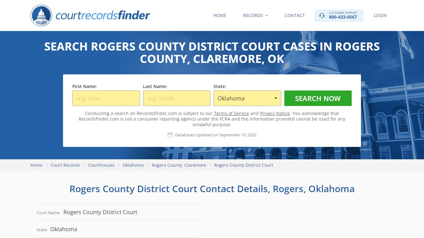 Rogers County District Court Case Search - Rogers County, OK ...