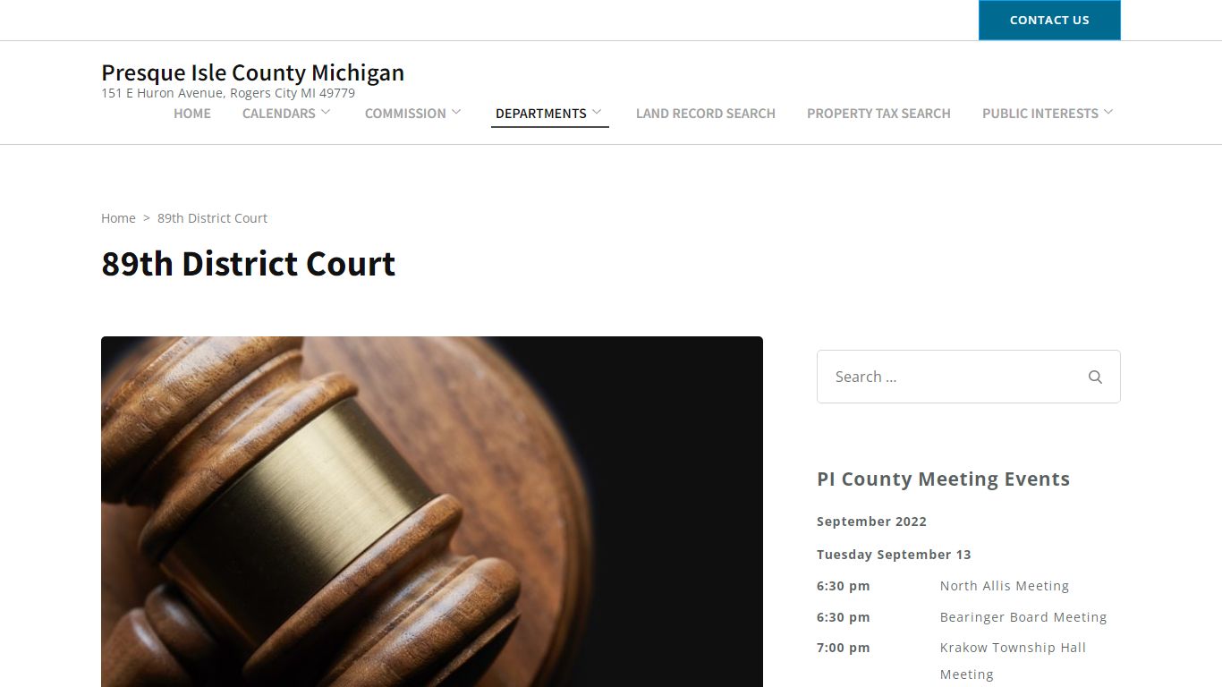 89th District Court - Presque Isle County Michigan